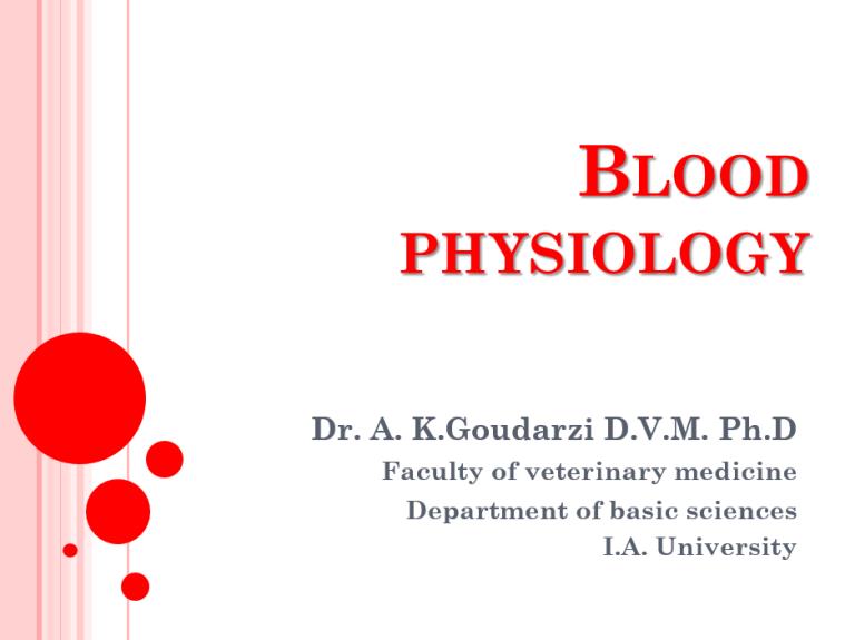 Blood physiology